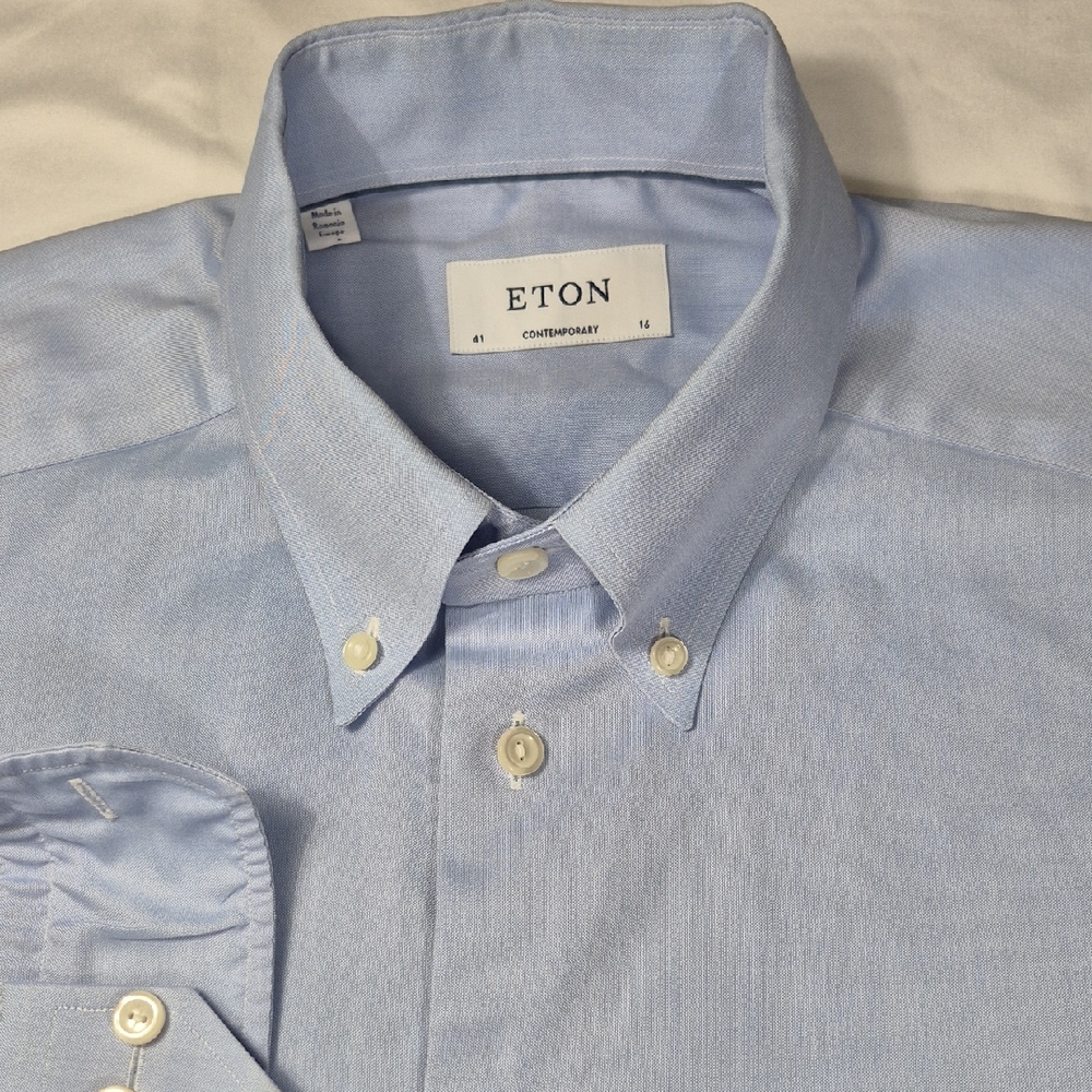 Eton Sky Blue Button-Down Shirt